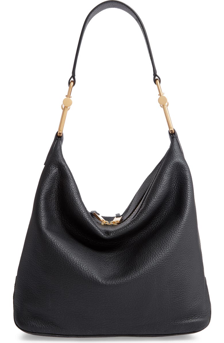 BOSS Small Kirsten Leather Hobo, Alternate, color,