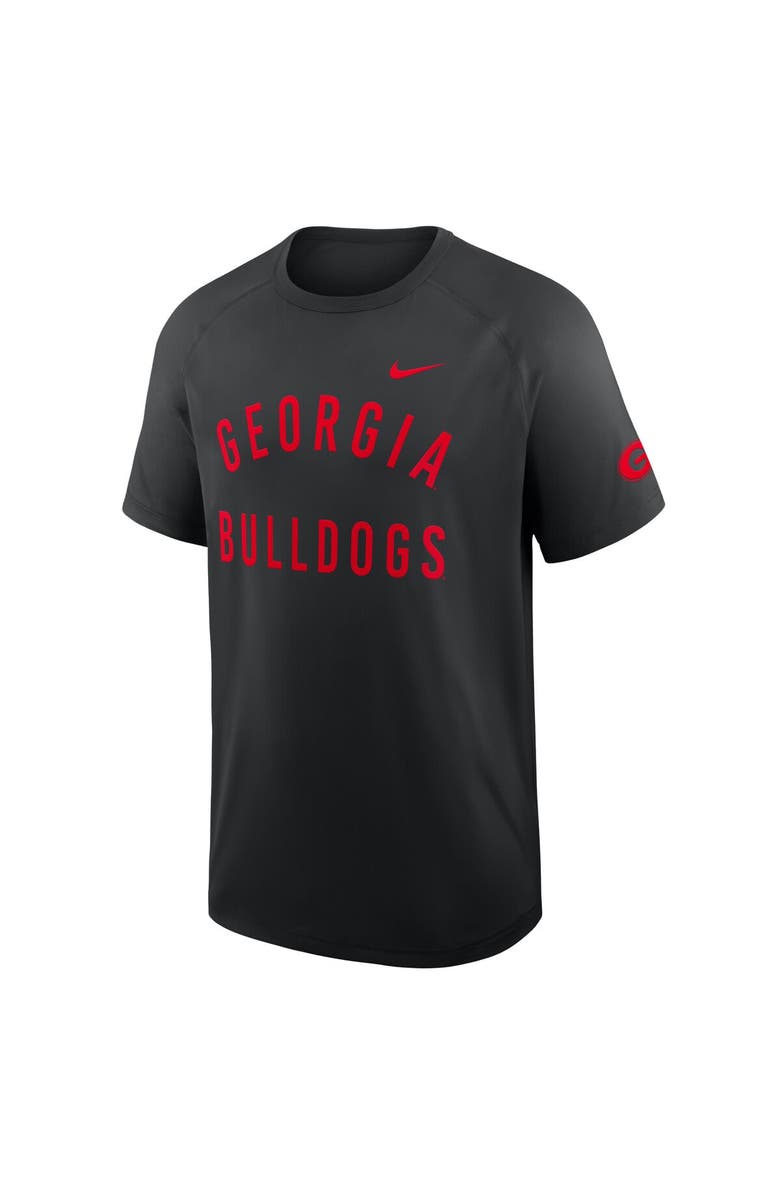 Nike Men's Nike Black Georgia Bulldogs Ready Raglan Premium Performance T-Shirt, Alternate, color, Black
