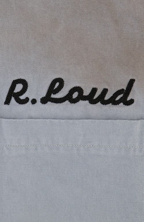 Rolling Loud Loud Motors Distressed Work Shirt In Blue