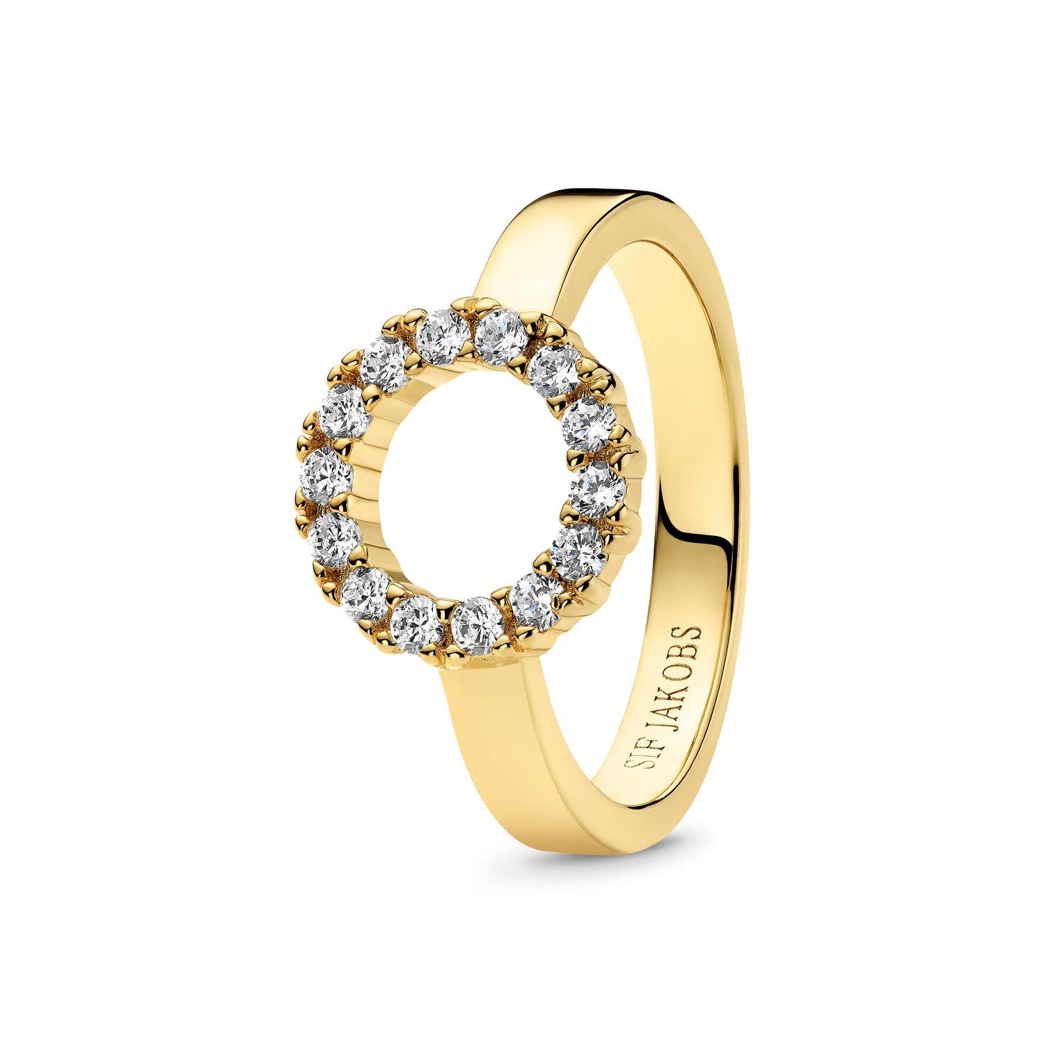 18k Gold Plated / White