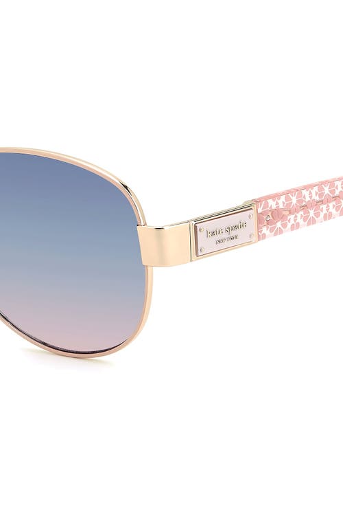 Shop Kate Spade New York Dalia 58mm Gradient Pilot Sunglasses