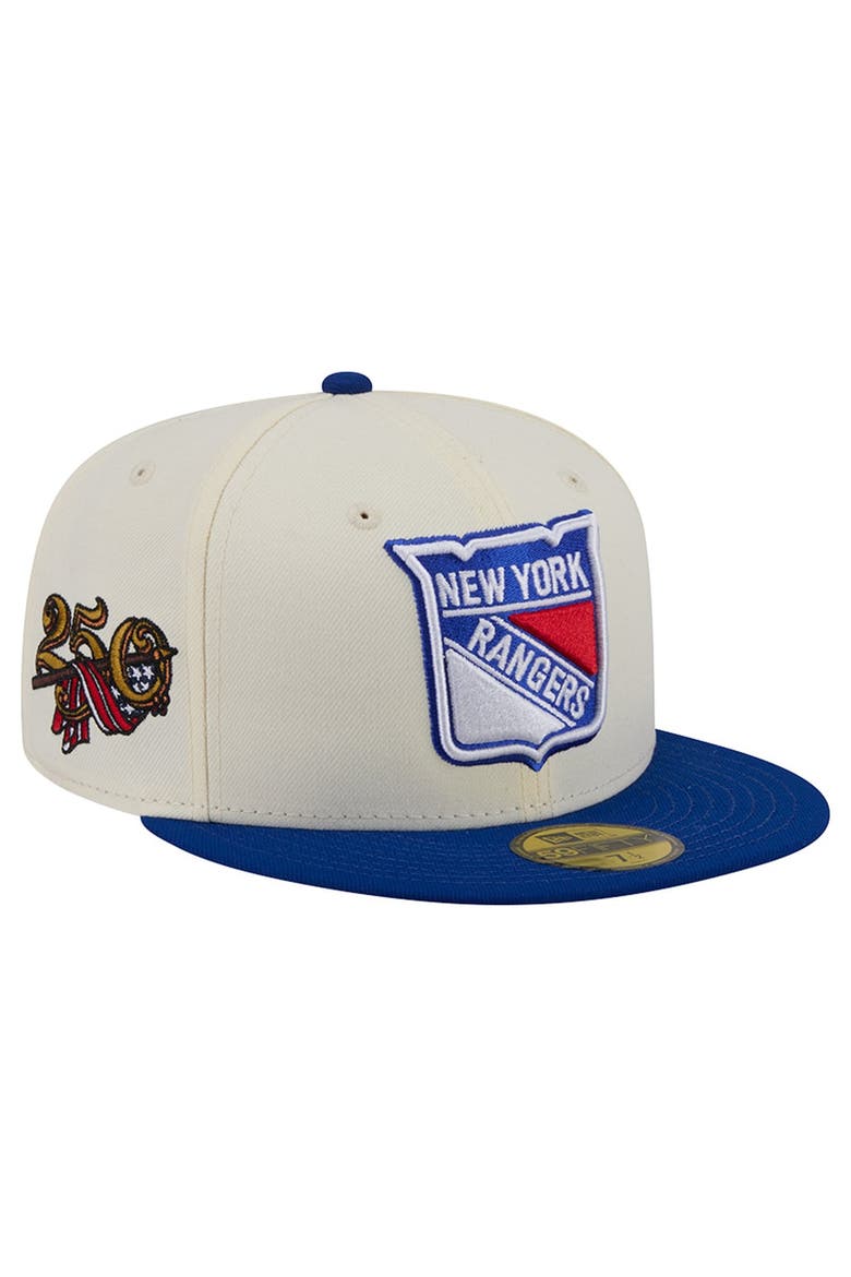 Men's New Era  Cream New York Rangers America's 250th Two-Tone 59FIFTY Fitted Hat, Main, color, Cream