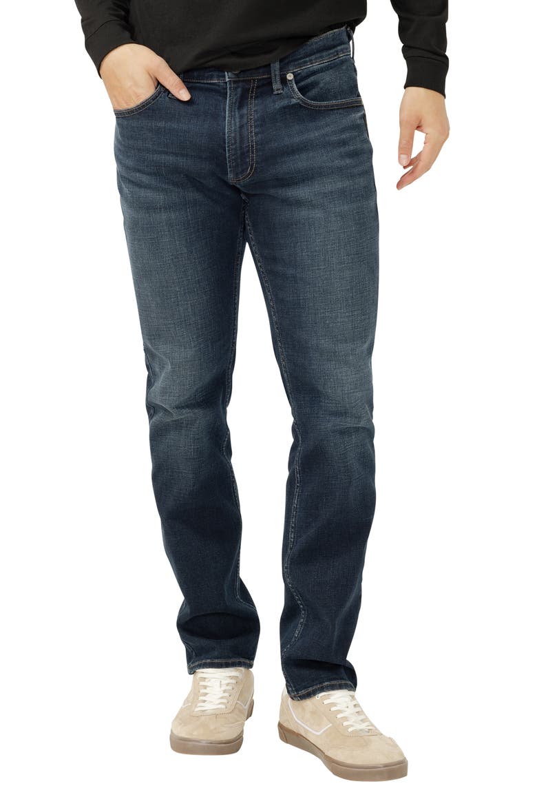 Konrad Slim Straight Leg Jeans, Main, color, STRAND