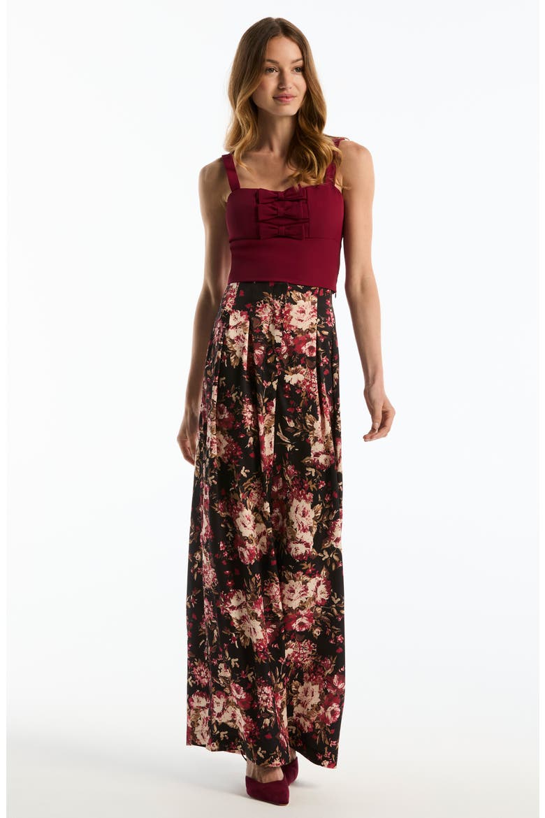 Bow Detail Bustier Top, Alternate, color, RUMBA RED