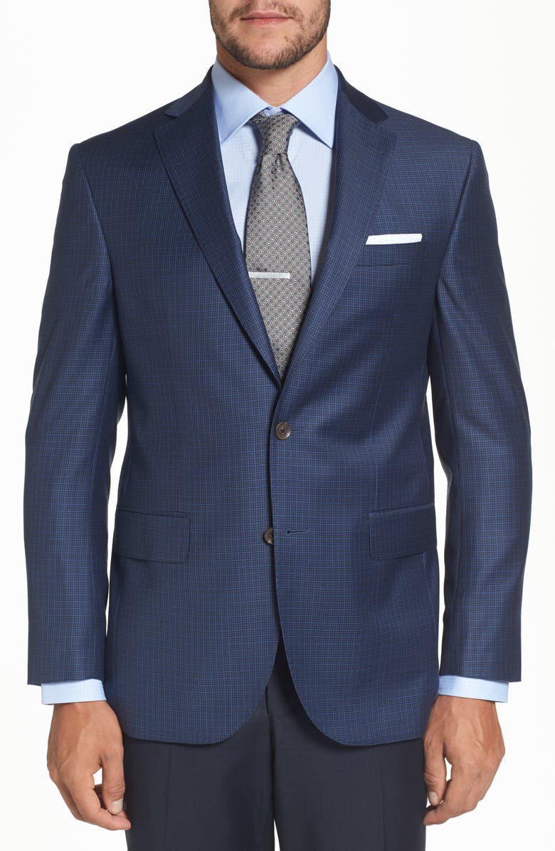 David Donahue Connor Classic Fit Check Wool Sport Coat, Main, color, 