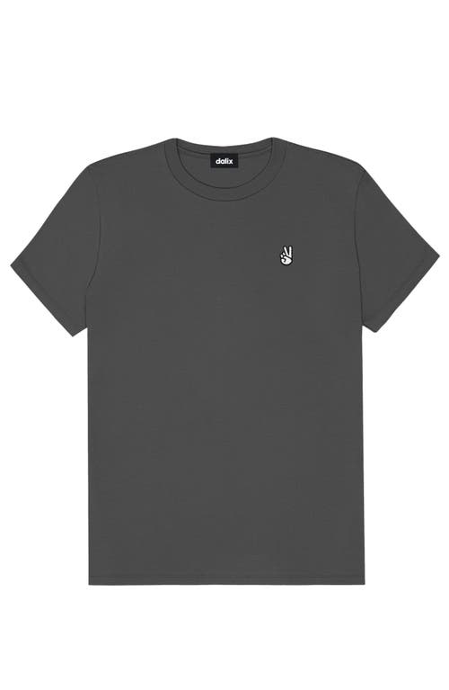Dalix Womens Peace Sign Jersey Relaxed Tee