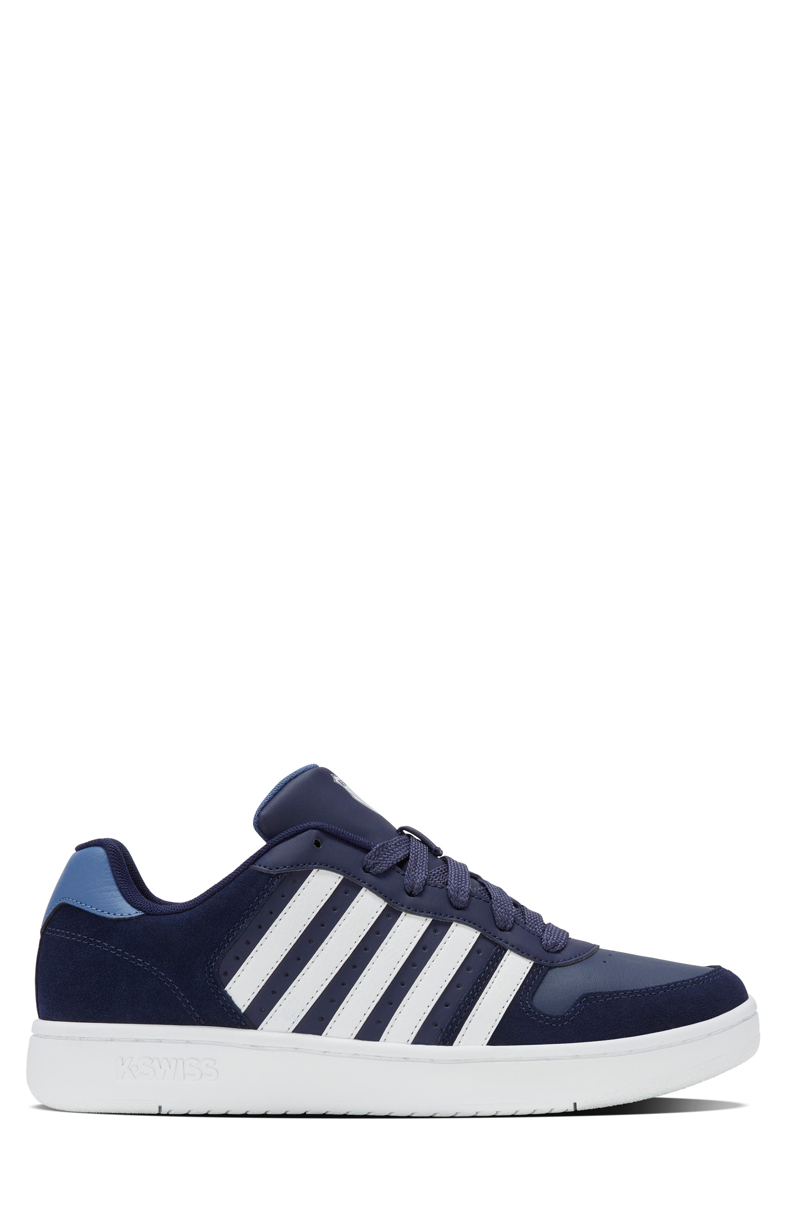 K-Swiss Court Palisades Sneaker, Alternate, color, Naval Acad/White/Blue Horizon