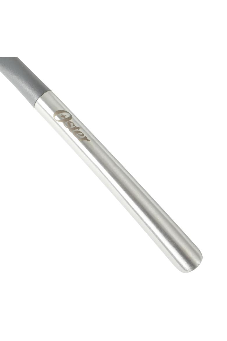 11 Inch Silicone Turner Spatula Stainless Steel Handle, Alternate, color, Silver