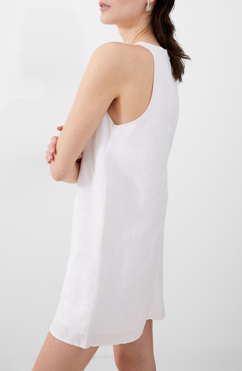 flax linen maxi dress White 100% French Flax Linen Midi Dress