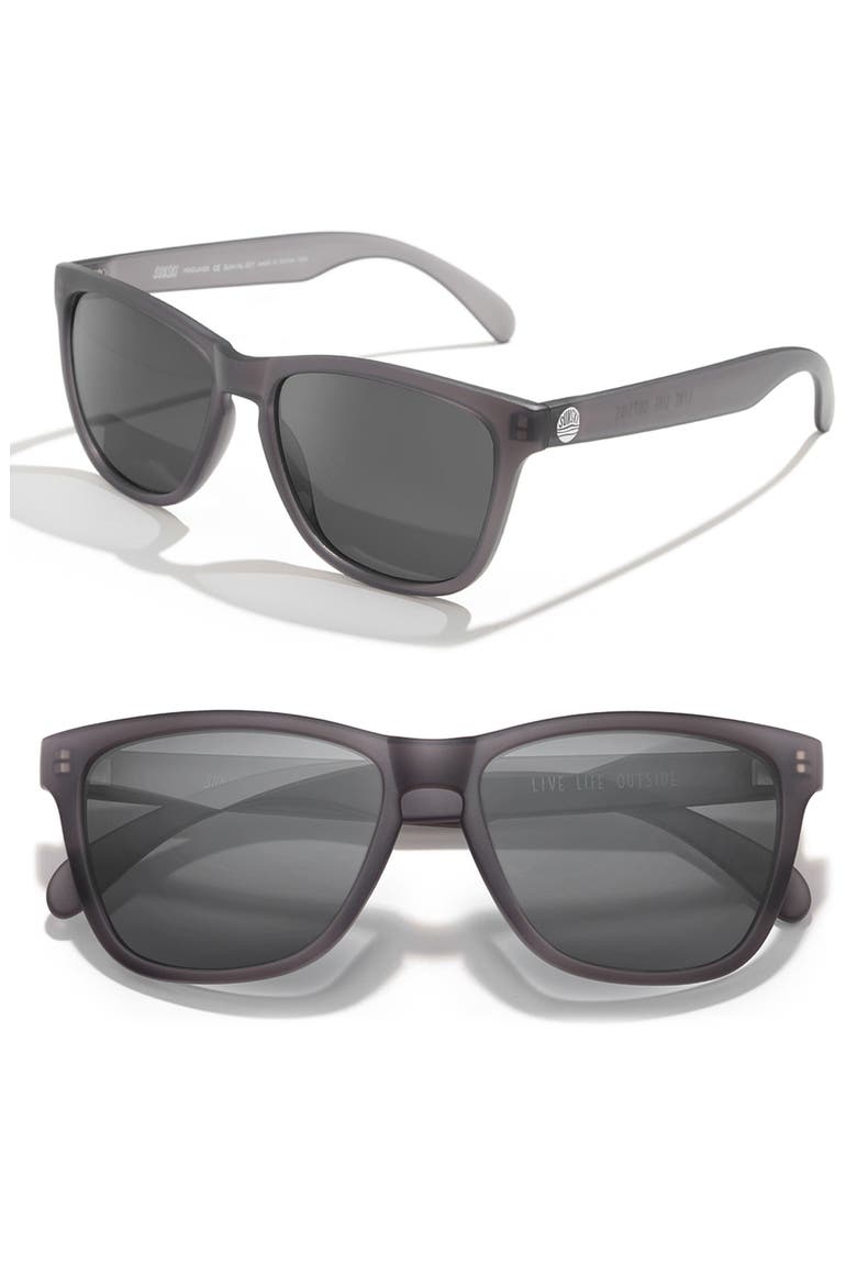 Headland 53m Polarized Sunglasses, Main, color, BLACK / BLACK