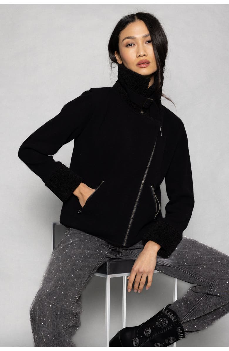 Lisa Todd NO LIMITS WOOL MOTO JACKET, Main, color, 