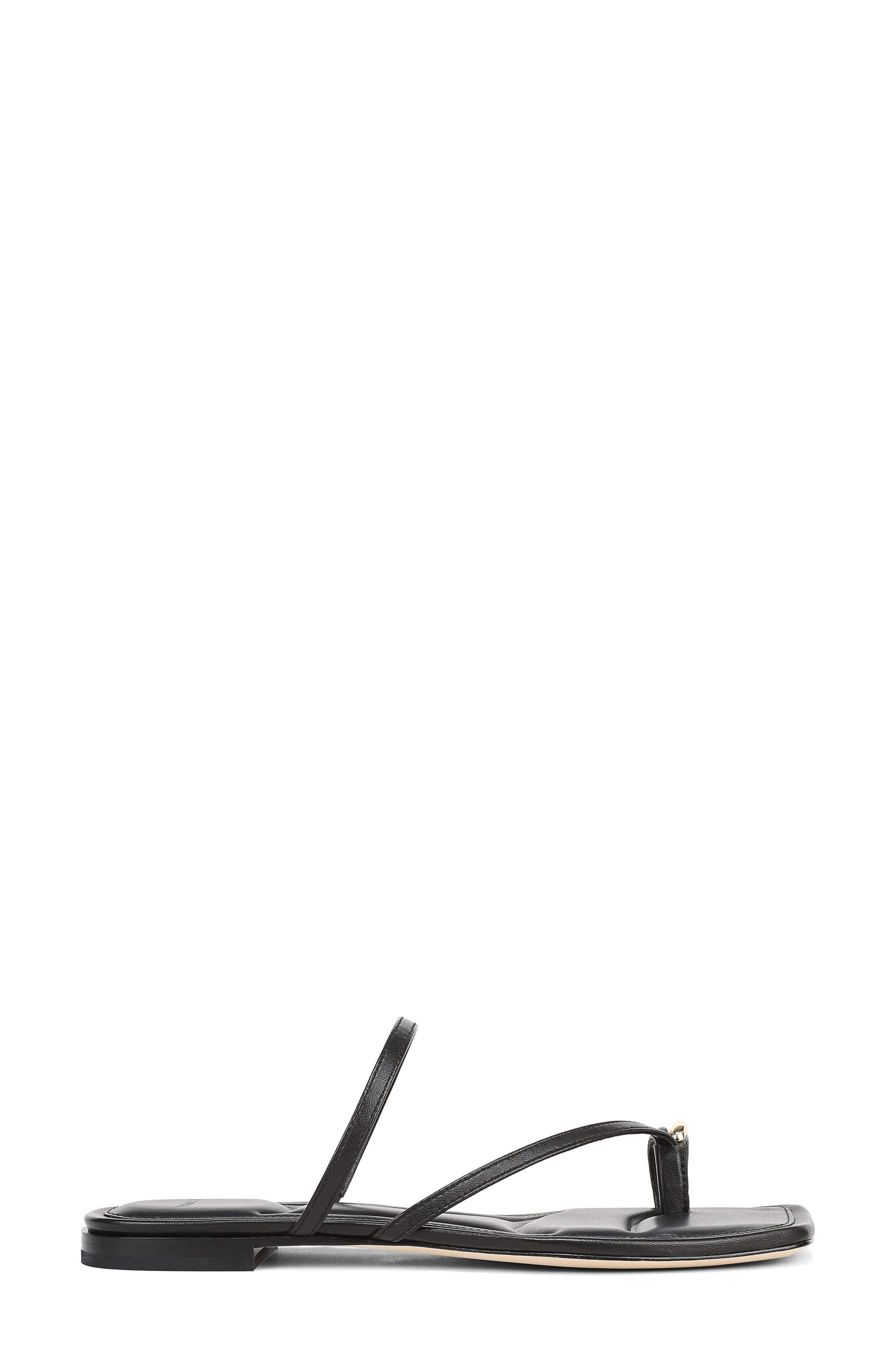 Vince Polli Toe Loop Sandal, Alternate, color, Black