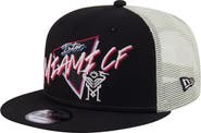 New Era Men's New Era  Black Inter Miami CF Neon 9FIFTY Snapback Hat