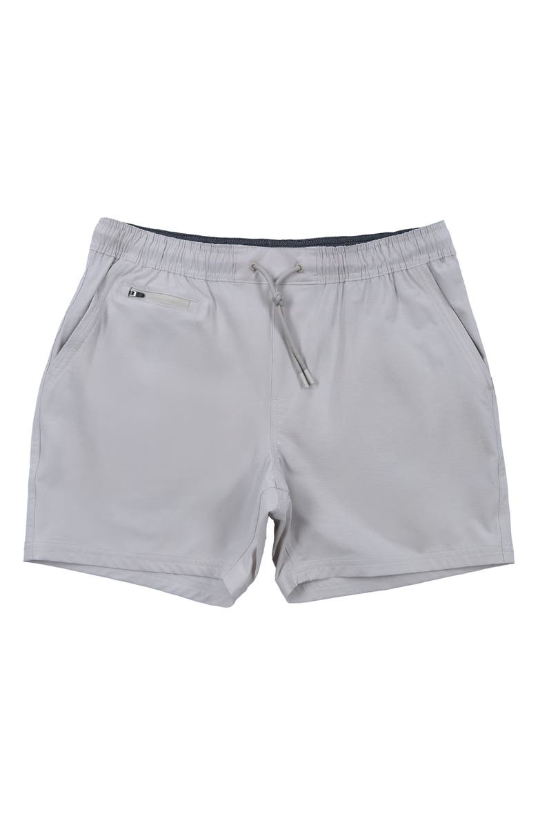 BURNSIDE Hybrid Elastic Waist Shorts, Main, color, Salt