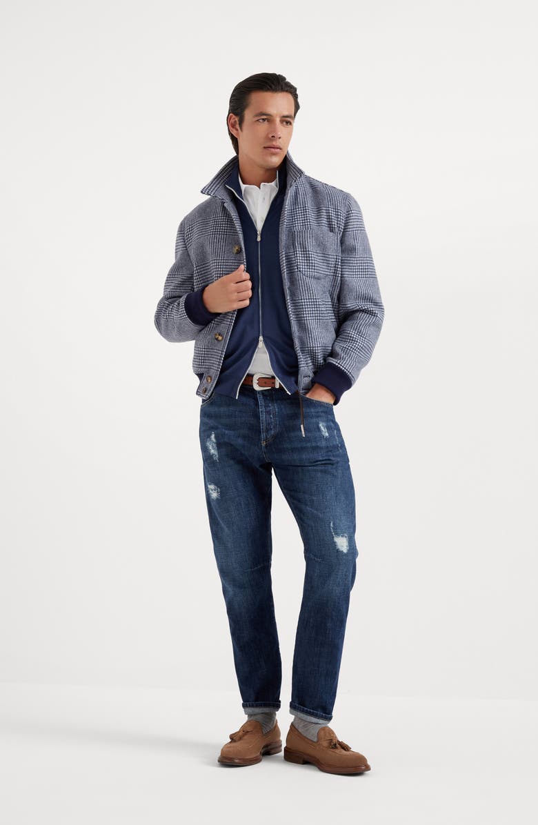 Brunello Cucinelli Polo with faux-layering, Alternate, color, 