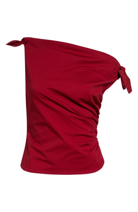 Bellaria One Shoulder Stretch Cotton Top