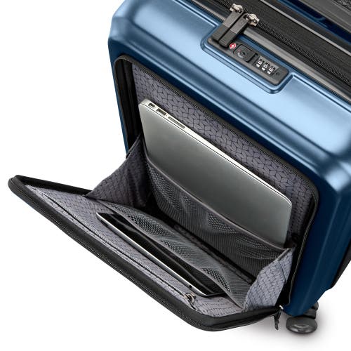 Samsonite Octiv Pro Front Pocket Carry-on 20-inch Hardside Spinner In Blue