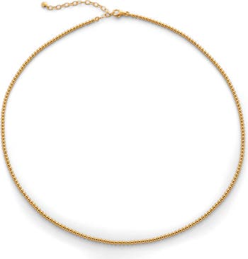 Monica Vinader 18K Gold Vermeil Ball Chain Necklace Nordstromrack