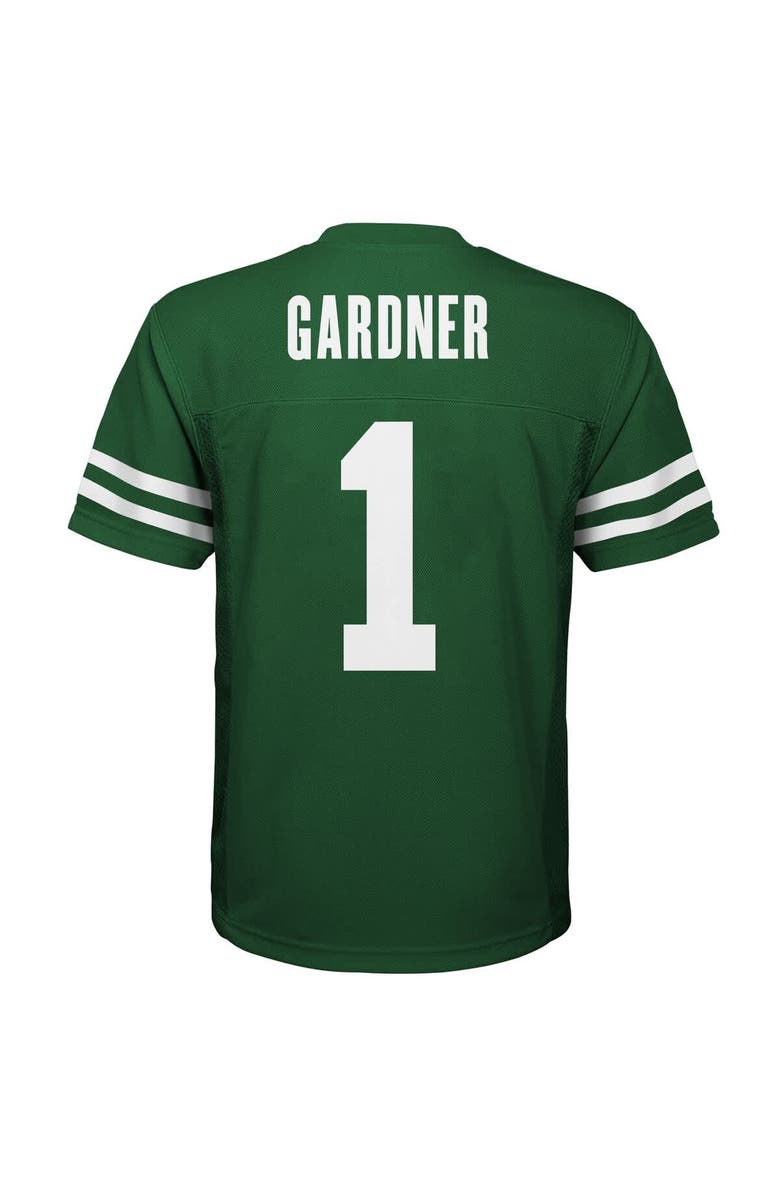 Outerstuff Youth Ahmad Sauce Gardner Green New York Jets Replica Player Jersey, Alternate, color, Green