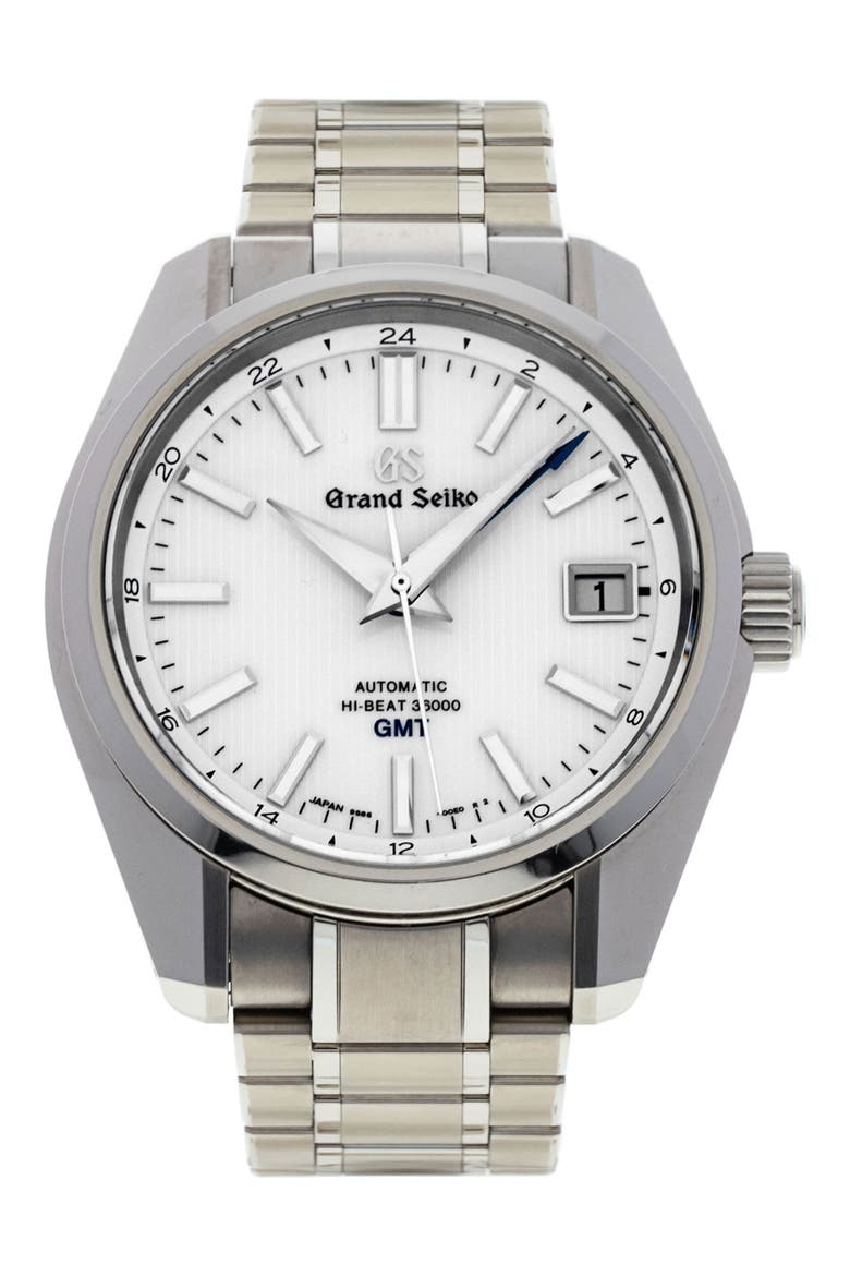 Grand Seiko Preowned 2019 Heritage Collection Bracelet Watch, 40mm, Main, color, SILVER