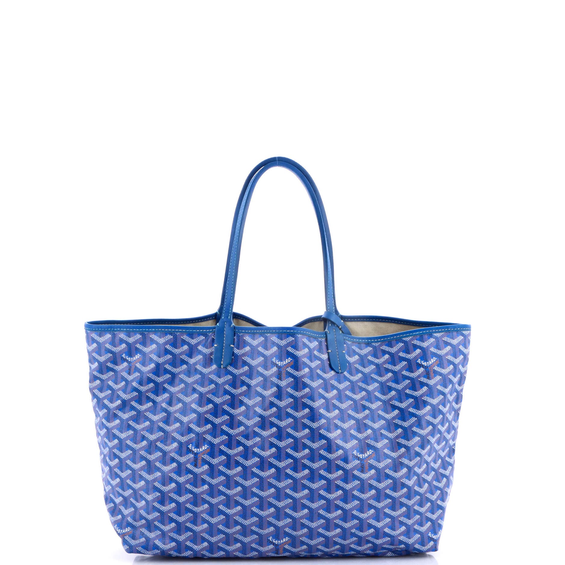 Pre-Owned Goyard Saint Louis Tote Coated Canvas PM, Alternate, color, Blue