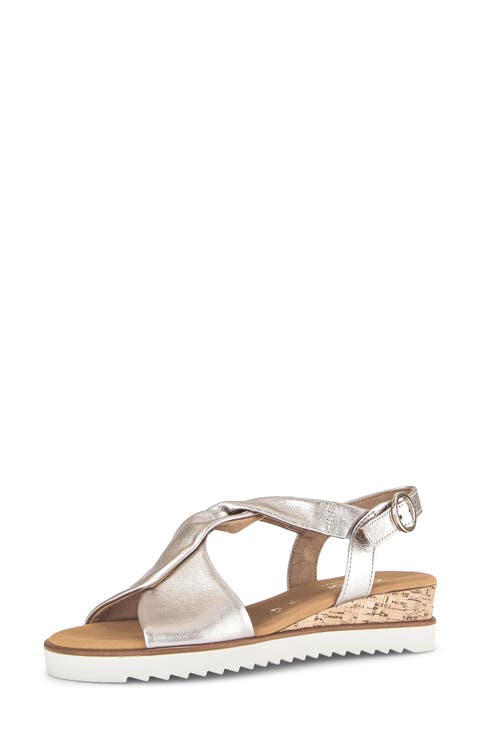 Ankle Strap Wedge Sandal (Women)