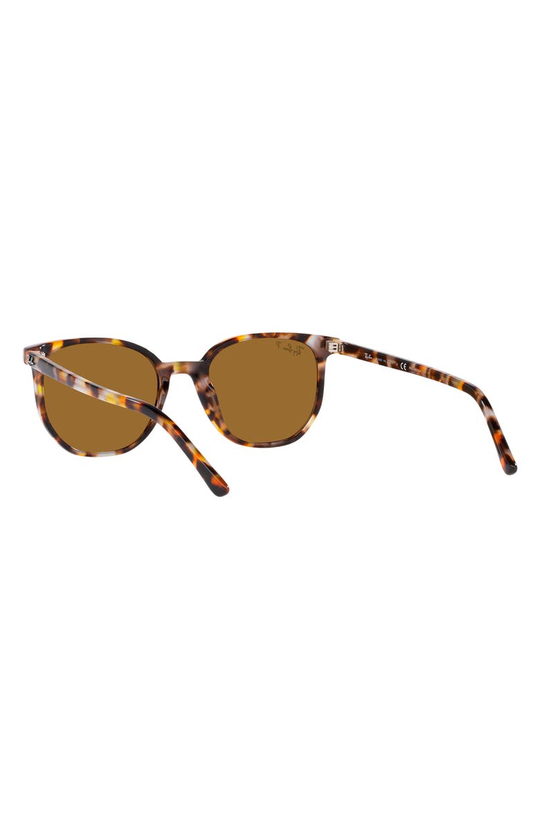 Ray-Ban Elliot 52mm Polarized Square Sunglasses, Alternate, color, Brown Havana