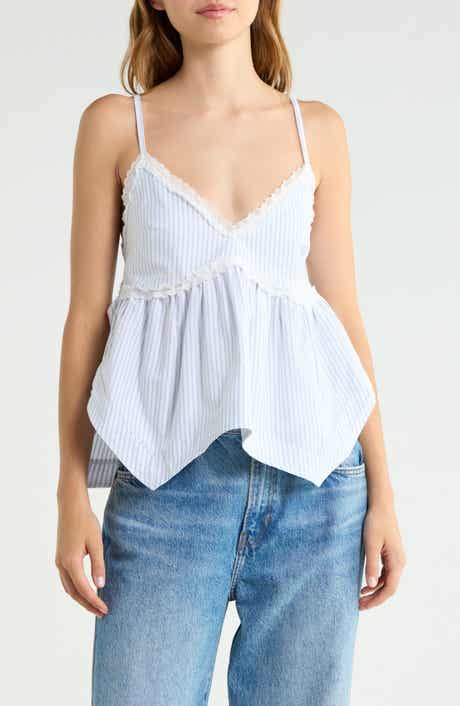 Striped Hanky Hem Tank