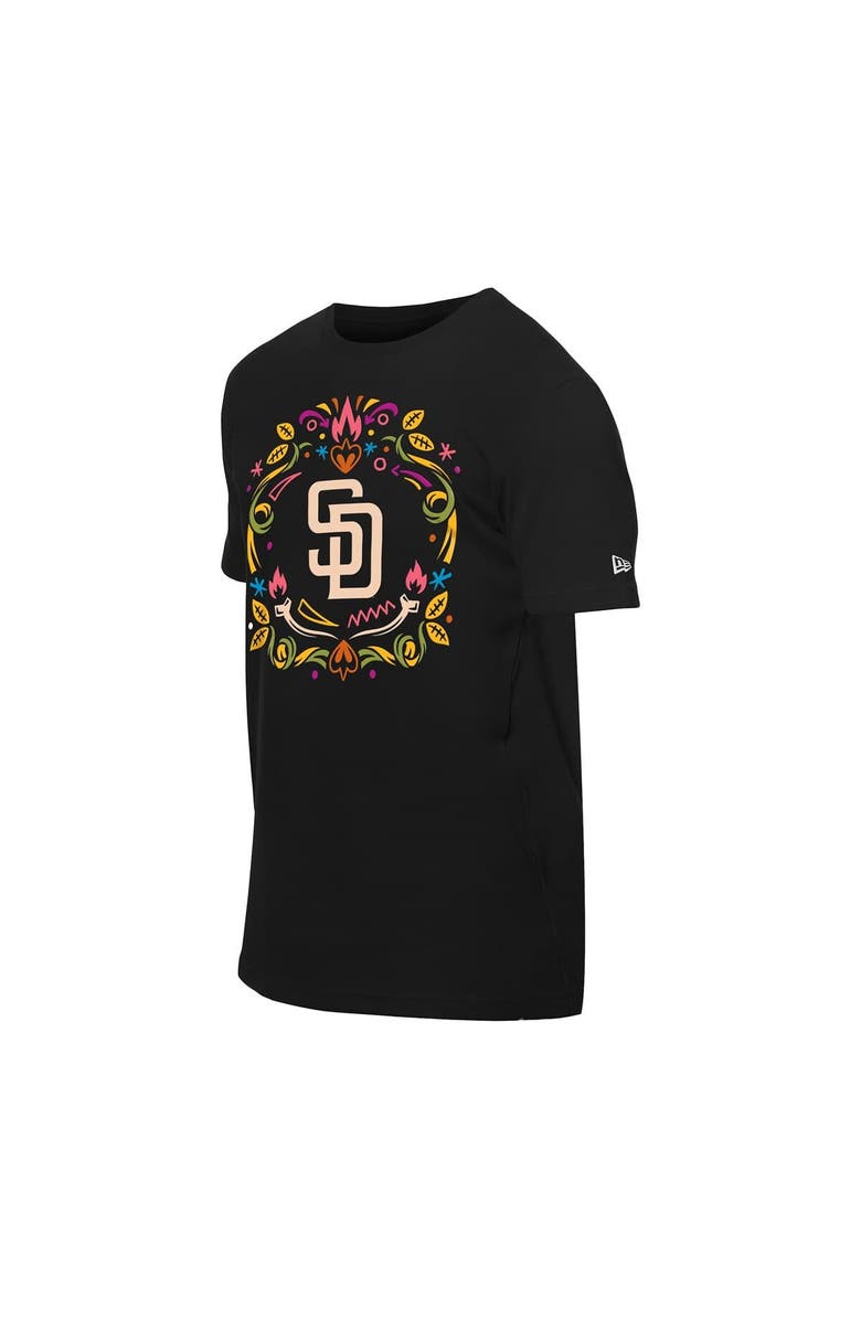 New Era Men's New Era Black San Diego Padres Día de los Muertos T-Shirt, Alternate, color, Black