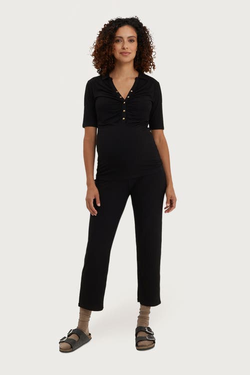 Nom Maternity Camilla Pant In Black