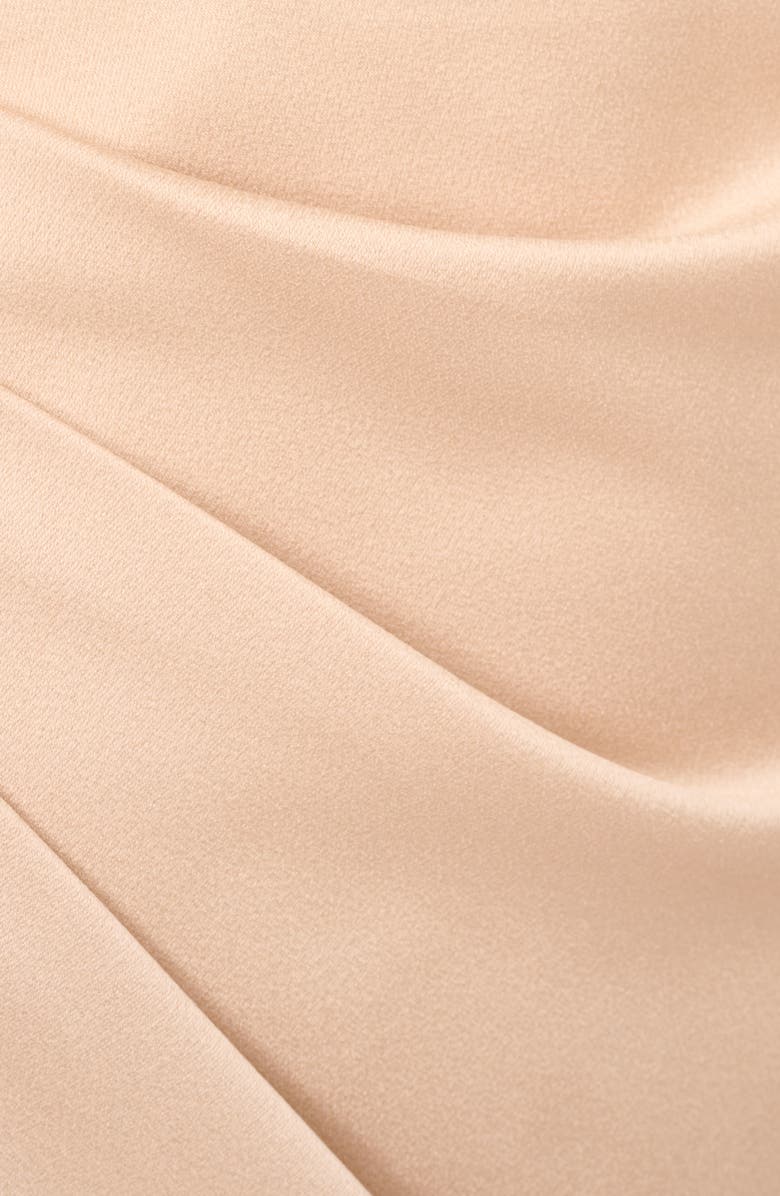 Aidan Mattox by Adrianna Papell One-Shoulder Satin Crepe Gown, Alternate, color,