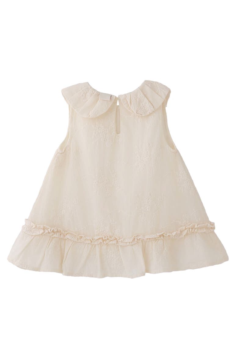 Embroidered Collar Dress, Alternate, color, Ivory
