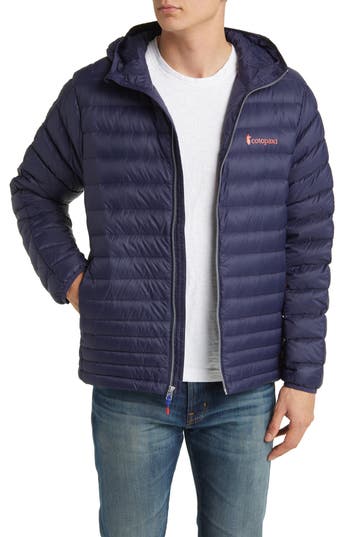 Cotopaxi Fuego Water Resistant 800 Fill Power Down Hooded Jacket In Blue