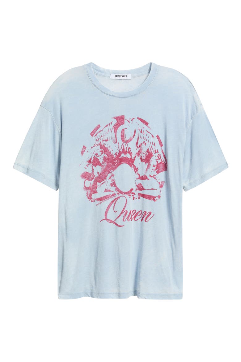 Queen Graphic Burnout T-Shirt, Alternate, color, POWDER BLUE