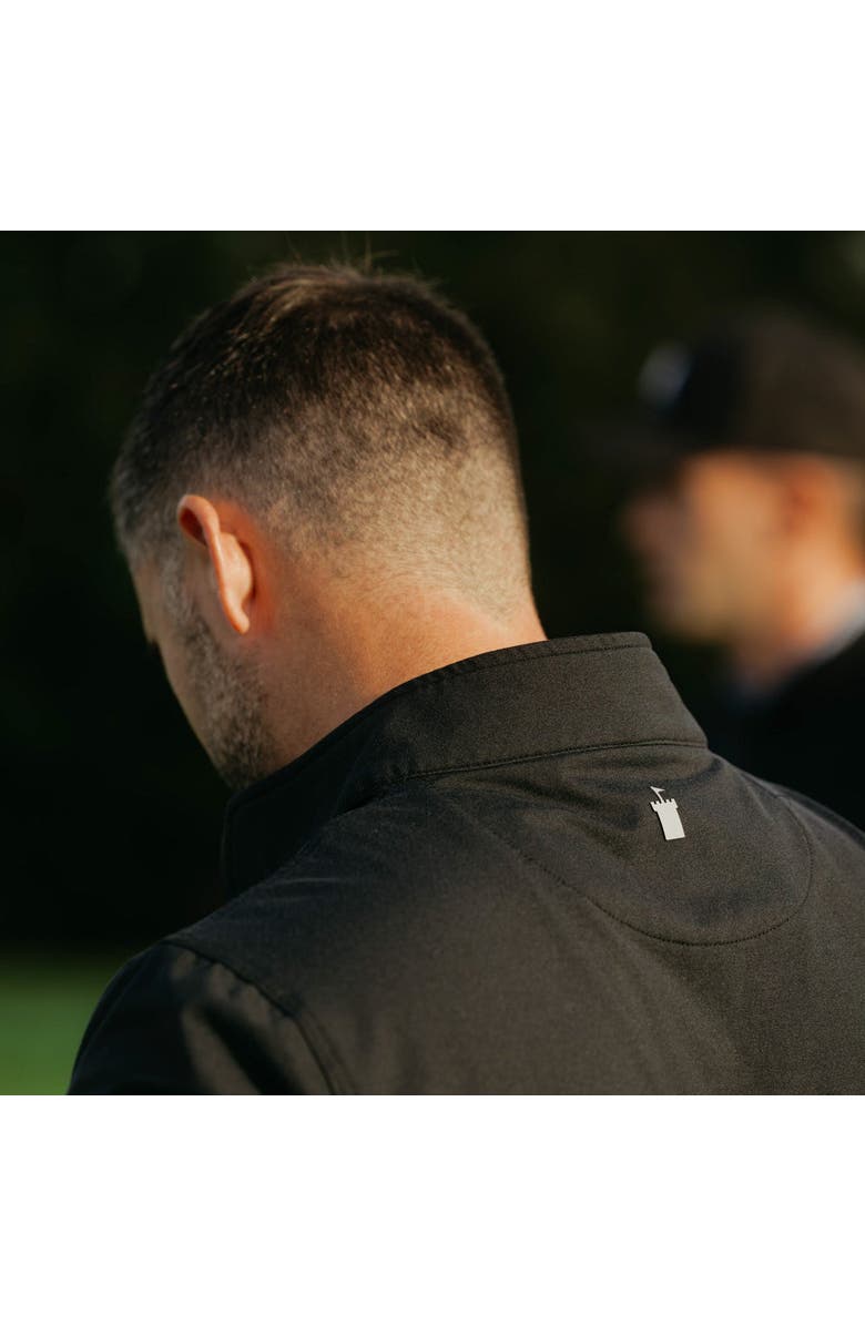 Castle Golf Performance Quarter Zip Pullover, Alternate, color, Black