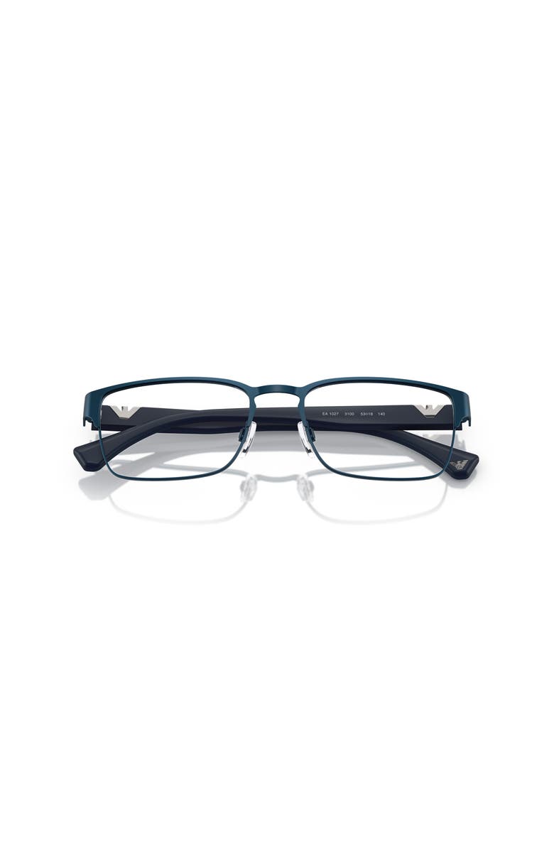 Emporio Armani 55mm Square optical glasses, Alternate, color, Blue
