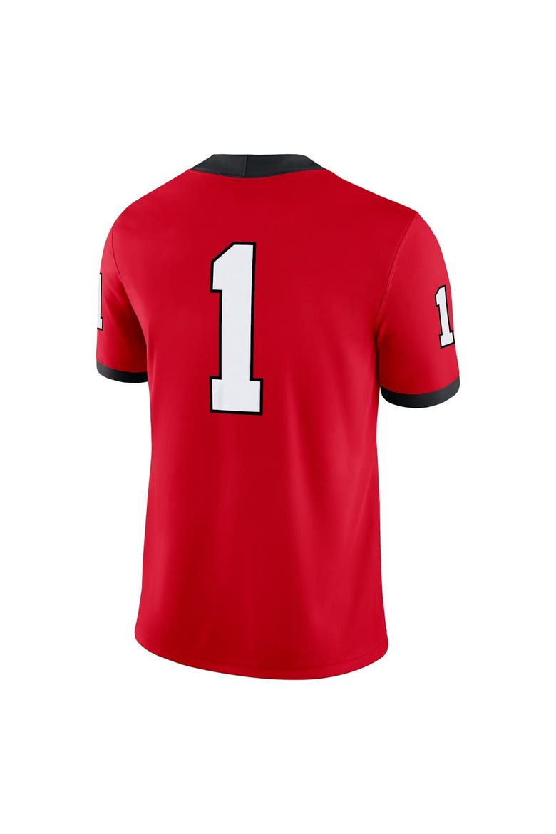 Men's Nike #1 Red Georgia Bulldogs Game Jersey, Alternate, color, Red