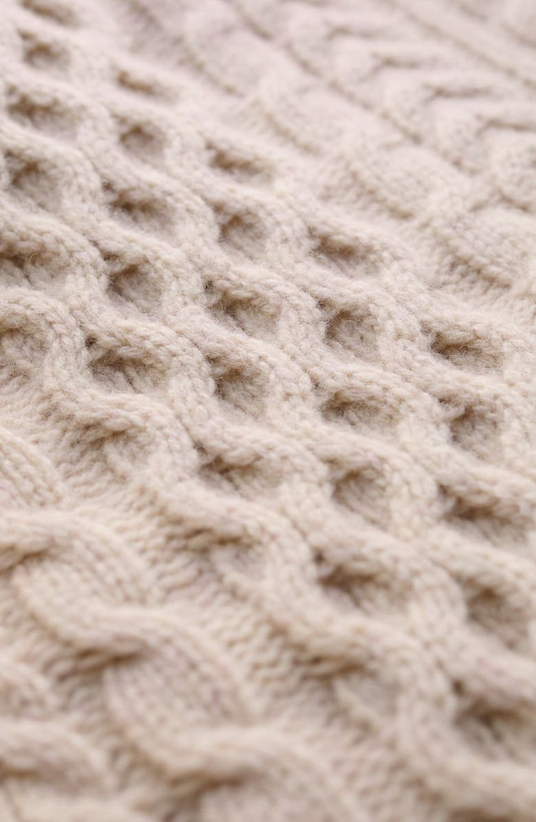 Seasalt Cornwall Pine Forest Cable Turtleneck Sweater, Alternate, color, 