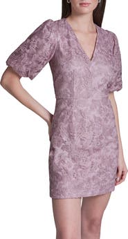 BCBG Lace Puff Sleeve Minidress