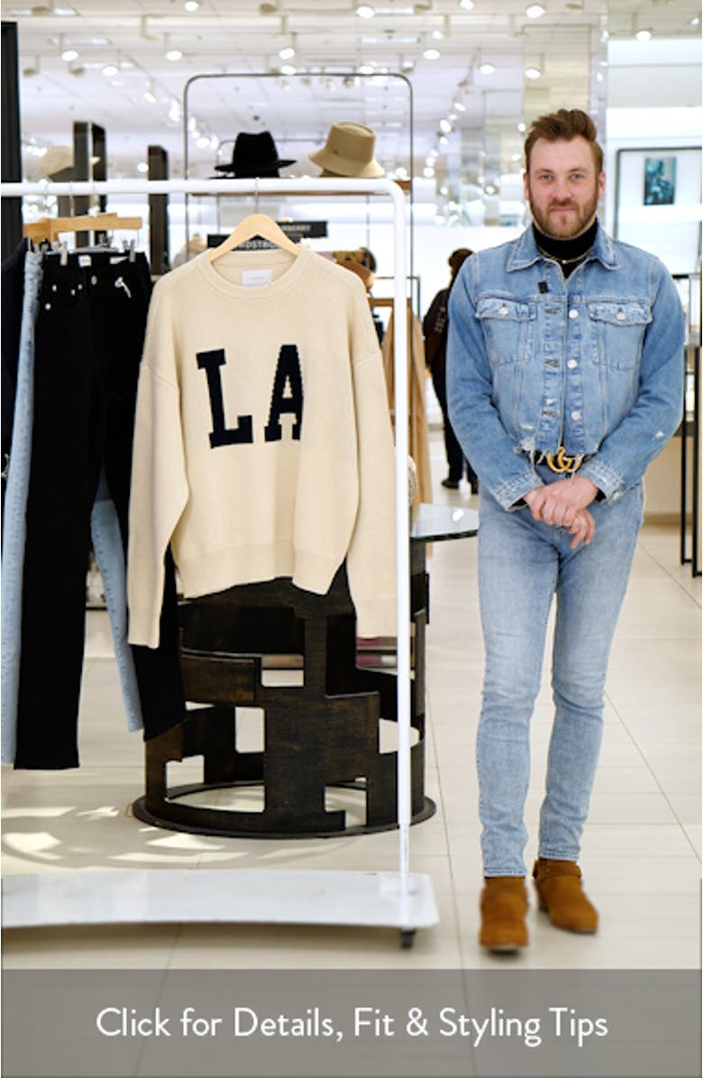 LA Intarsia Crewneck Sweater, sales video thumbnail