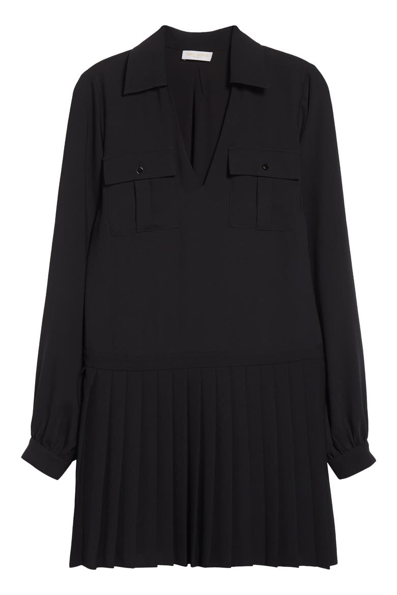 Mercedes Long Sleeve Minidress, Alternate, color, BLACK