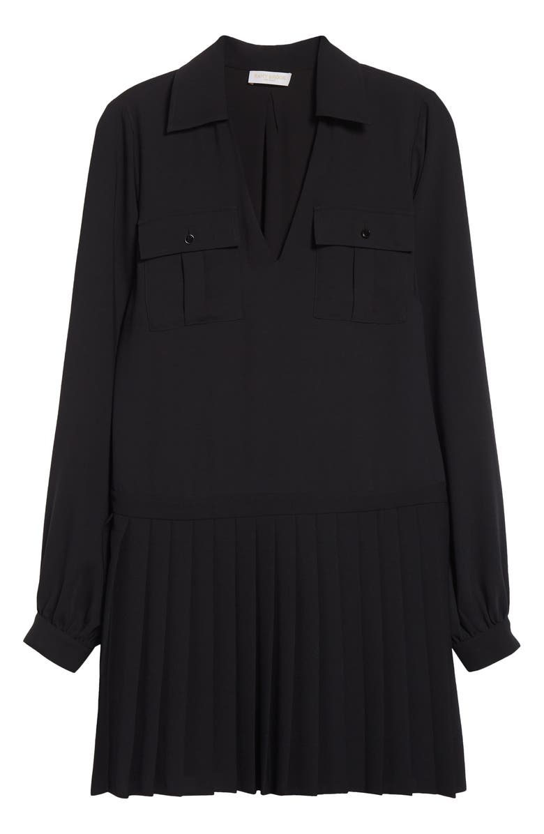 Ramy Brook Mercedes Long Sleeve Minidress, Alternate, color, Black