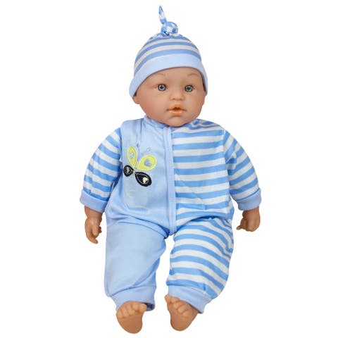 16 Inch Talking Baby Doll, Striped Butterfly