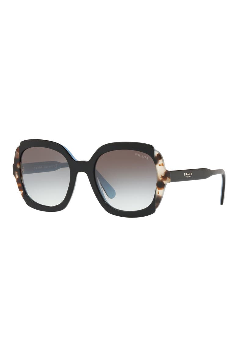 Etiquette 54mm Square Sunglasses, Alternate, color, BLACK GRADIENT