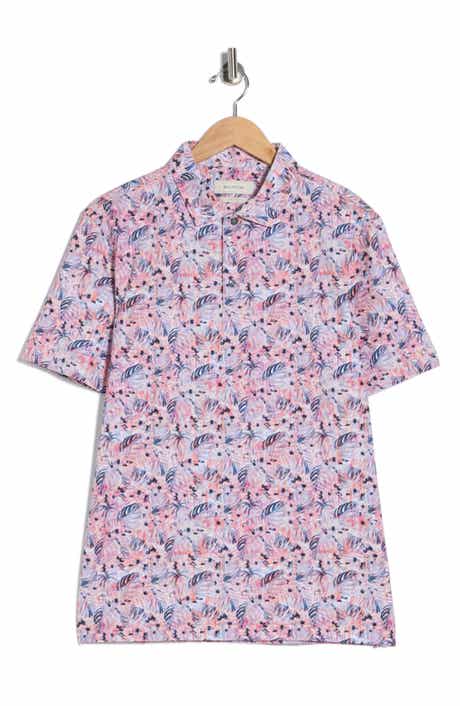 Bugatchi Printed Short Sleeve Polo