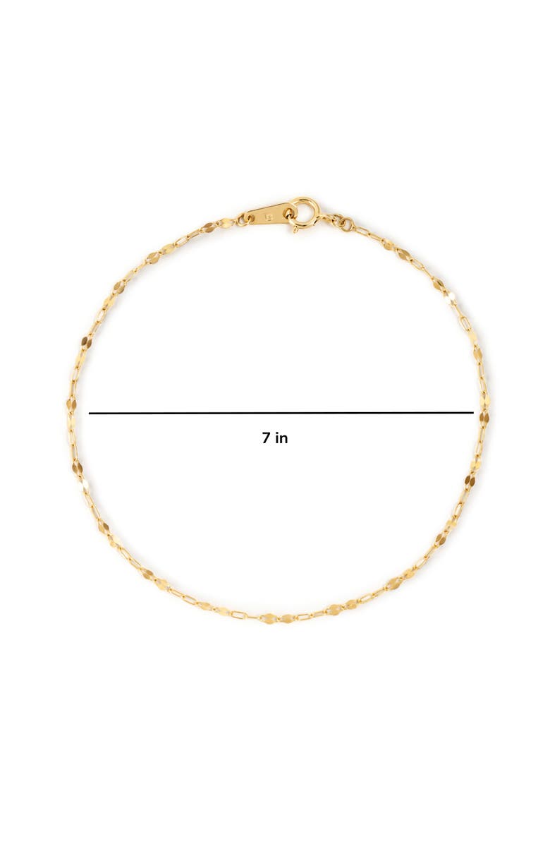 Ana Luisa Solid Yellow Gold - Sparkle Link Chain Bracelet, Alternate, color, Gold