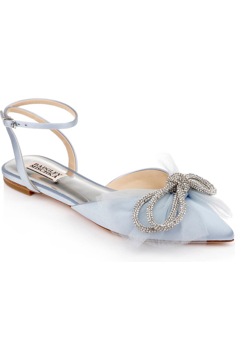 Badgley Mischka Collection Sabina Bow Flat, Main, color,