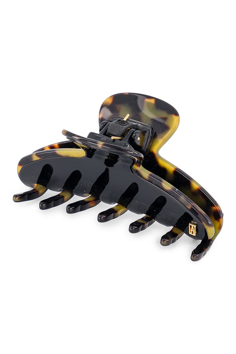 Medium Claw Clip, Alternate, color, BLACK AND TORTOISE