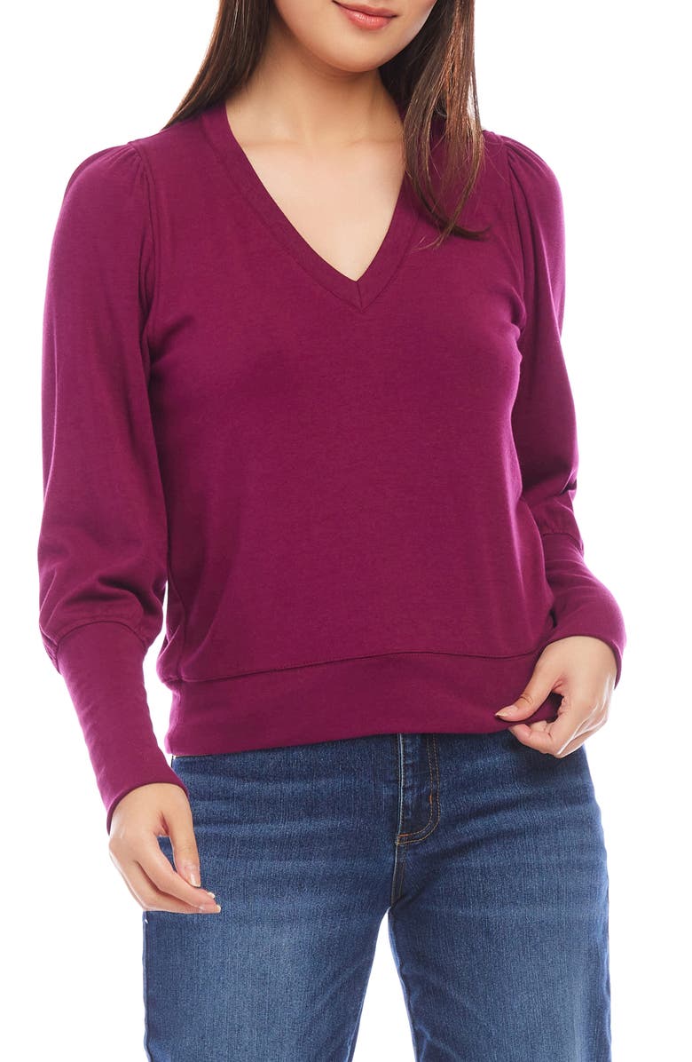 Karen Kane Bishop Sleeve Top, Main, color, 