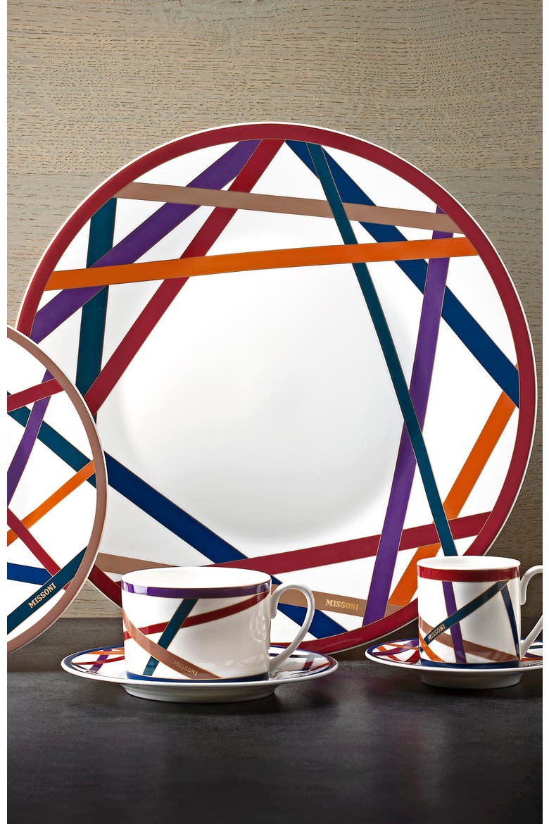 Charger Plate NASTRI  Multicolor diam. 12.5", Alternate, color, Multicolor